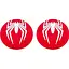 Накладки на стики Thumb Grips 2-pack для PS4-PS5-Xbox White Spider [122995] - миниатюра 1