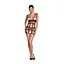 Бодистокинг-платье Passion BS089 black мини плетение в виде паутины One size - миниатюра 3