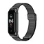 Ремінець для фітнес-браслета MiJobs для Xiaomi Mi Band 8 і 9 Mesh design металевий із застібкою чорний - мініатюра 2