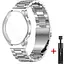 Комплект Tamister для годинника Amazfit GTR4 сріблястий (чохол + ремінець Rolex design 22 мм) - мініатюра 1