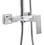 Душевая система универсальная Qtap Gemini Chrome/White с изливом QTGEM111CRW45687 - миниатюра 2