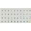 Наклейки на клавиатуру прозрачные зеленые буквы UA/RU 11.2 x 13.6 мм - миниатюра 1