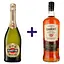 Набор: Игристое вино Martini Prosecco 0.75 л + Спиртной напиток на основе рома Bacardi Oakheart Original 35% 1 л - миниатюра 1