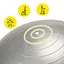 Мяч для фитнеса (фитбол) Cornix 55 см полумассажный Anti-Burst Silver XR-0463 - миниатюра 2