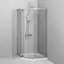 Душевая кабина Am. Pm Gem 5-corner Pivot 90x90 см без поддона хром матовый W90UG-405-090MT, прозрачная, хром матовый - миниатюра 4