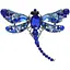 Брошь Стрекоза женская брошь-булавка (494693266) - миниатюра 1
