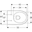 Чаша подвесного унитаза Geberit Selnova Rimfree 500.694.01.2, Белый - миниатюра 4