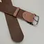 Ремень женский широкий кожаный JK-5070 коричневый с темной пряжкой (125 см) - миниатюра 5