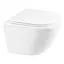 Унитаз подвесной Qtap Robin безободковый с сидением Slim Soft Close QT1333046ENRW, Белый - миниатюра 1