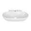 Умивальник Qtap Cardinal підвісний/накладний овальний 565x400x130 мм White + донний клапан PU02, Білий - мініатюра 3