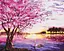 Картина за номерами на підрамнику Brushme Цвіт сакури - мініатюра 1
