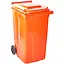 Бак Алеана на колесах 240 л помаранчевий (00-00020121) - мініатюра 1