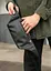 Мужская кожаная сумка бананка Sambag Tirso PSO черная 31 × 16 × 5 см (81119001m) - миниатюра 7