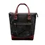 Сумка-рюкзак з канвасу та натуральної бордової шкіри - мініатюра 10