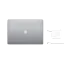Ноутбук Apple MacBook Pro 16" з Touch Bar 32 ГБ 512 ГБ, Intel Core i9 Space Gray Seller Refurbished - мініатюра 6