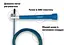 Швидкісна скакалка EasyFit Speed Cable Rope 3 м для схуднення, синя - мініатюра 2