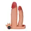 Насадка на член - Pleasure X-Tender Vibrating Double Penis Sleeve Flesh Add 1 Love Toy 66-LV314100 91732 - мініатюра 5