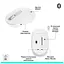 Мишка Logitech M196 Bluetooth Off-White (910-007460) - мініатюра 11