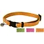 Нашийник для кота Croci Glossy екошкіра зі дзвінком 21-33x1 см оранжевий - мініатюра 1