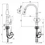 Смеситель для кухни с выдвижным изливом Lidz (NKS) 12 32 015FL-8 - миниатюра 6
