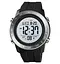 Чоловічий спортивний наручний годинник Skmei 1524 (Чорні з білим) - мініатюра 1