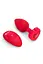 Анальна пробка B-Vibe Vibrating Heart M/L 10.5 см (червоний) - мініатюра 4