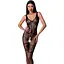 Бодістокінг Passion BS069 Black, комбінезон, імітація панчох і боді - мініатюра 1