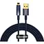 Кабель Baseus Explorer Series Auto Power-Off Fast Charging Data Cable USB to IP 2.4A 2 м голубой - миниатюра 1