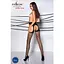 Эротические колготки Tiopen 004 nero (fishnet 40 den) - Passion имитация чулок и пояса 1/2 - миниатюра 3