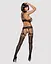 Бодистокинг Obsessive Bodystocking G313 шнуровка геометрический декор S/M/L - миниатюра 4