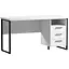 Стіл прямий лофт з тумбою ОП-172 Orange-Line 1400х600х750 Чорний/Білий - мініатюра 1