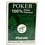 Карты игральные Piatnik 100% Plastic Poker Economy single deck (green) (PT-136214) - миниатюра 1