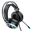 Дротова ігрова гарнітура Hoco Gaming LED headphones Hi-Res ESD05, USB, 2x3.5mm, 2m, black - мініатюра 4
