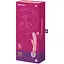 Вибратор для пар Satisfyer Triple Lover Pink: Тройная стимуляция управление через приложение розовый - миниатюра 7