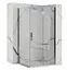 Душова кабіна Rea Molier 90x90 chrome REA-K8535 + REA-K8539, Універсальна, прозорий, хром - мініатюра 1