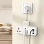 Сетевой удлинитель HOCO AC12A Reise 2-position expansion socket(PD30W1C3A) (8.5 cm) White - миниатюра 6