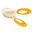 Набор расческа и щетка из натуральной щетины Baby Team (7106_оранжевый) - миниатюра 2