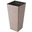 Горщик для квітів Form-Plastic Rattana слим квадро-35 49.9 л бежевий (3900-051) - мініатюра 1