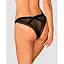 Мереживні трусики із заниженою талією Obsessive Estiqua panties M/L, чорні - мініатюра 6