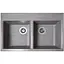 Гранітна кухонна мийка Romzha Valuri 78-2D Maro (801) з двома чашами - мініатюра 1