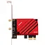Мережева карта PCI-E Fenvi FV-BE8800 Wi-Fi 7 тридіапазонний адаптер модуль Bluetooth 5.4 Black Red (19127) - мініатюра 2