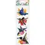 Набор голографических наклеек "Колибри" Bambi FAX-005, 14х43 см, 8D, 4 картинки - миниатюра 1