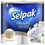 Туалетний папір Selpak Deluxe Cotton Enriched 3 шари 4 рулони (8690530046566) - мініатюра 1
