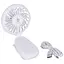 Вентилятор портативний акумуляторний з підсвічуванням Bo-Camp Mini Fan With Clamp White - мініатюра 2
