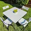 Набор мебели складной Стол и 4 стула с сумкой белый SW-00001540 - миниатюра 2