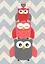 Комплект картин по номерам Riviera Blanca Cute owls (ITR-063) 3 шт в наборе - миниатюра 2