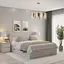 Ліжко двоспальне MebelStar Адель з ящиками 160x200 см Аляска сірий (MBS-1025) - мініатюра 1