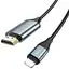 Адаптер Hoco UA15 High-definition on-screen cable for iP to HDTV Темно-сірий - мініатюра 1