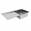 Кухонная мойка Germece Handmade 1000x500x230 R (с креплением), Нержавеющая сталь - миниатюра 3