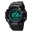 Чоловічий наручний годинник 2037BK Black Skmei acs0030369 - мініатюра 2